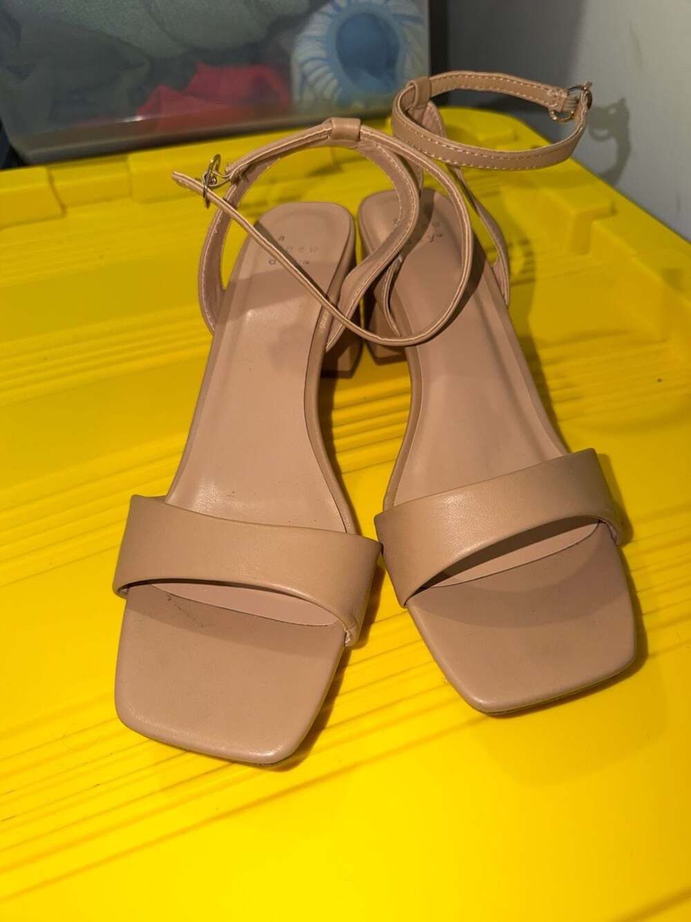 A New Day Shannon Ankle Strap Block Heel Sandals